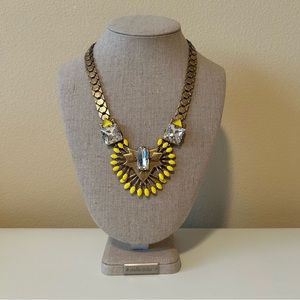 Stella & Dot Yellow Norah Pendant Necklace